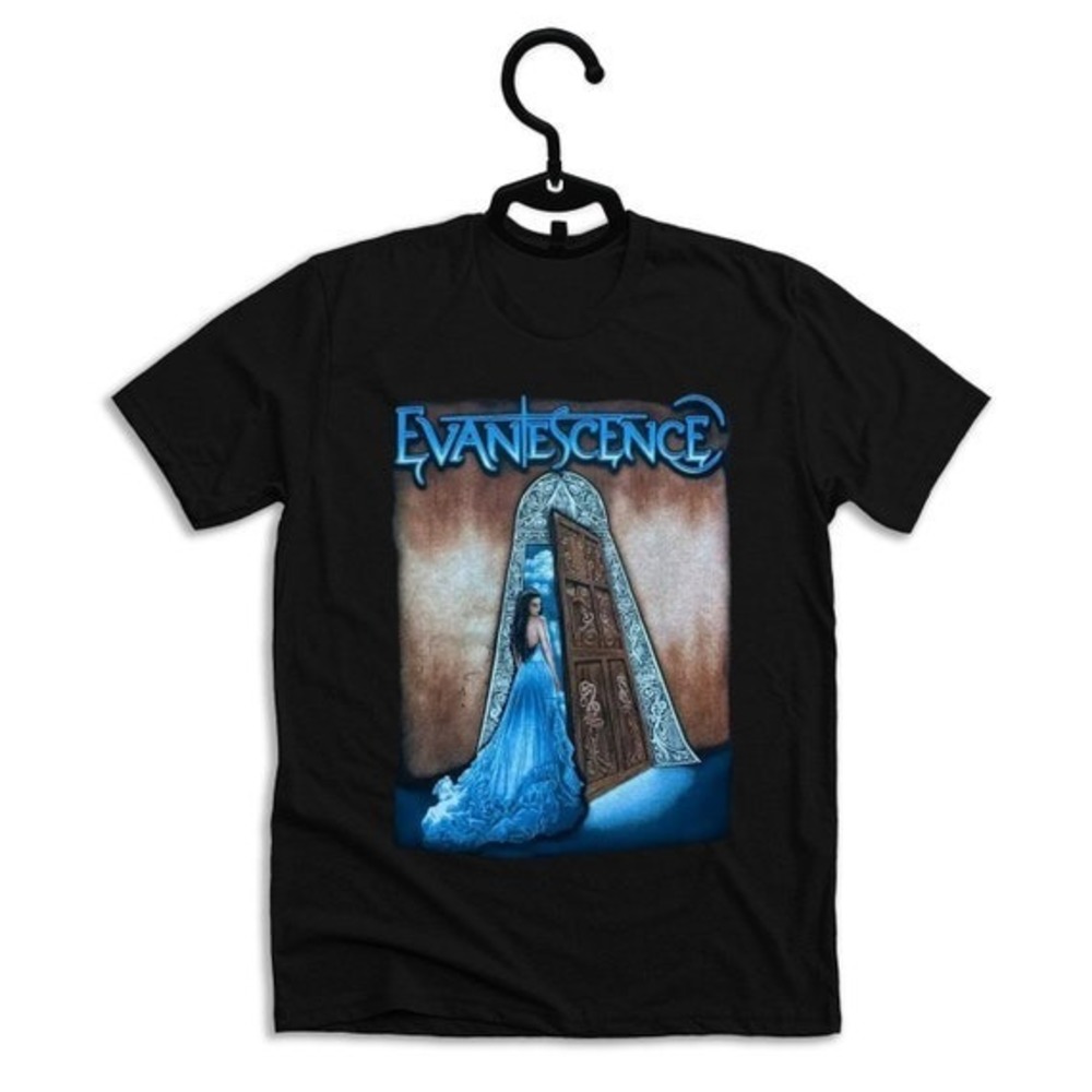 Retro Evanescence Open Door Band Rock Black Unisex TShirt